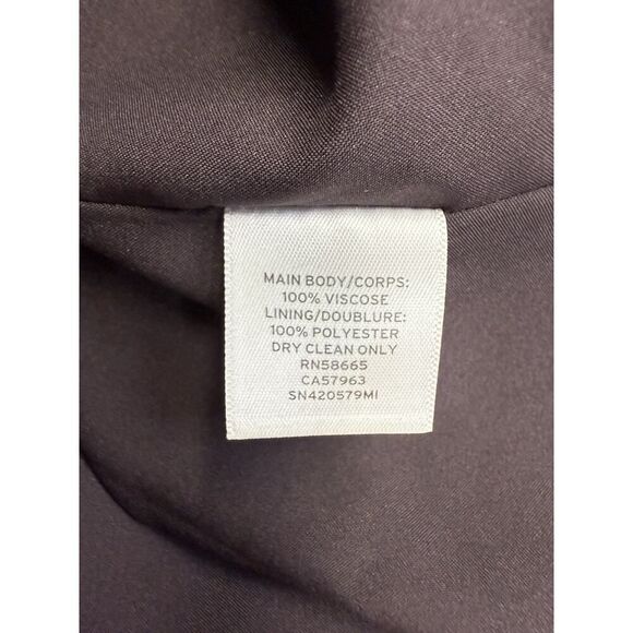 Something Navy Brown Leopard Floral Mixed Print Twist Wrap Dress M - Picture 13 of 14